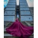 Off Shoulder Burgundy Quinceanera Dress Ball Gown Applique Corset Sweet 16 Vestido De 15 Anos With Bow